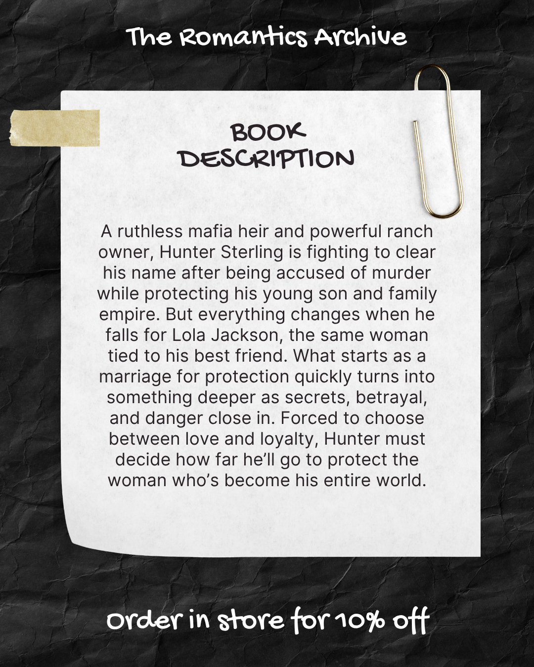 The Romantics Archive June Book Club