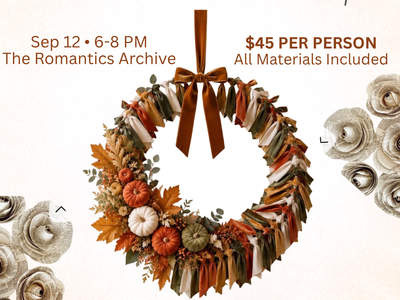 Velvet & Vines: A Bookish Fall Wreath Workshop