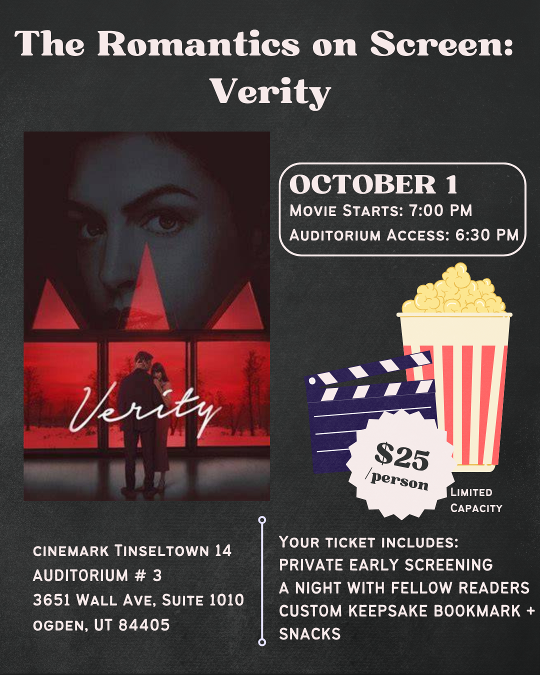 The Romantics on Screen: Verity Early Screening