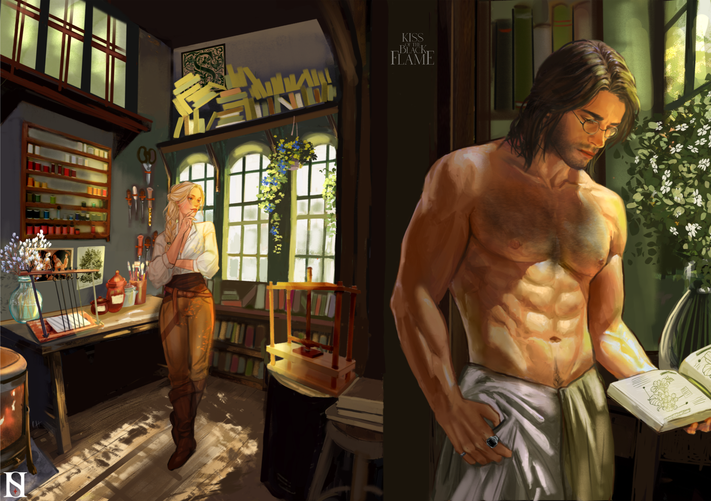 PREORDER Kiss of the Black Flame (The Bookbinder's Bargain)