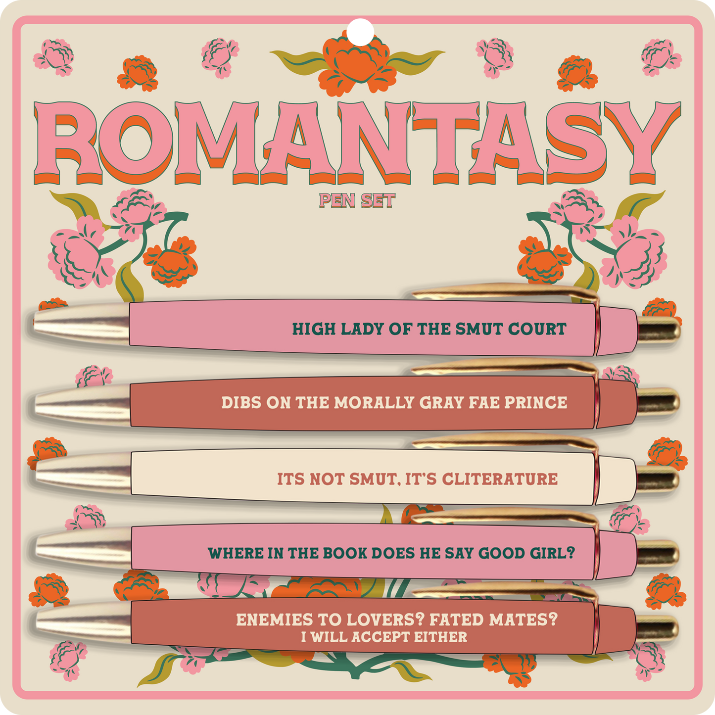 Romantasy Pen Set (funny gifts, BookTok gifts, fantasy book)