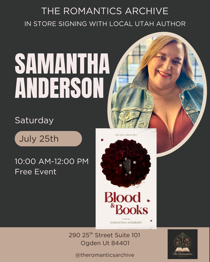 Author Signing: Blood & Books with Samantha Anderson | July 25 at 10:00 AM