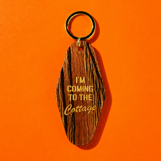 I'm Coming to the Cottage Keychain