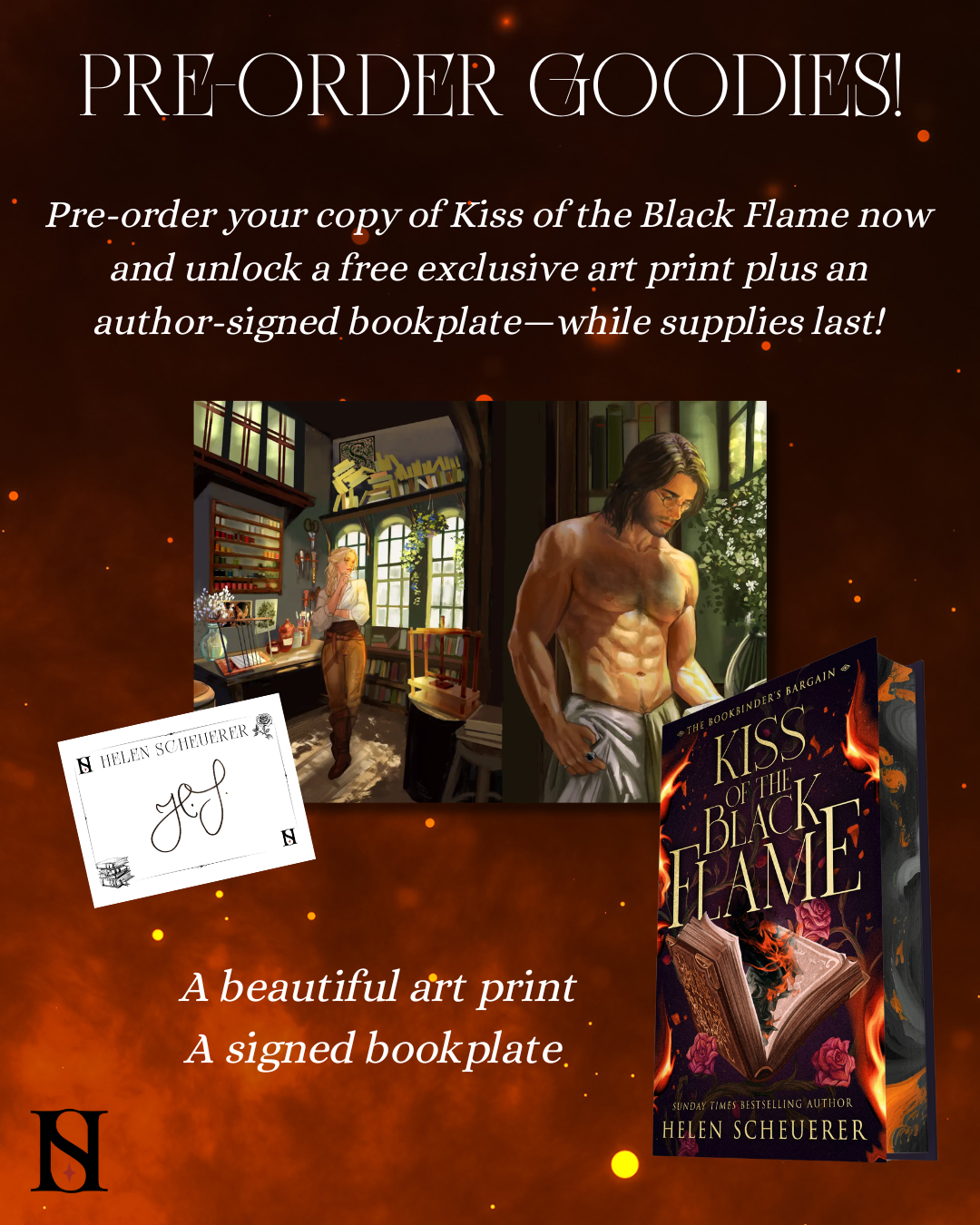 PREORDER Kiss of the Black Flame (The Bookbinder's Bargain)