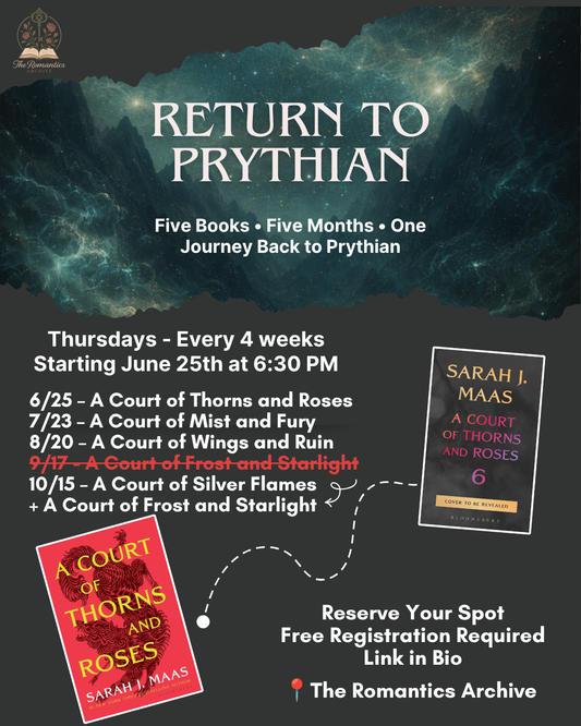 Return to Prythian: A Court of Wings and Ruin Discussion (Free Event)