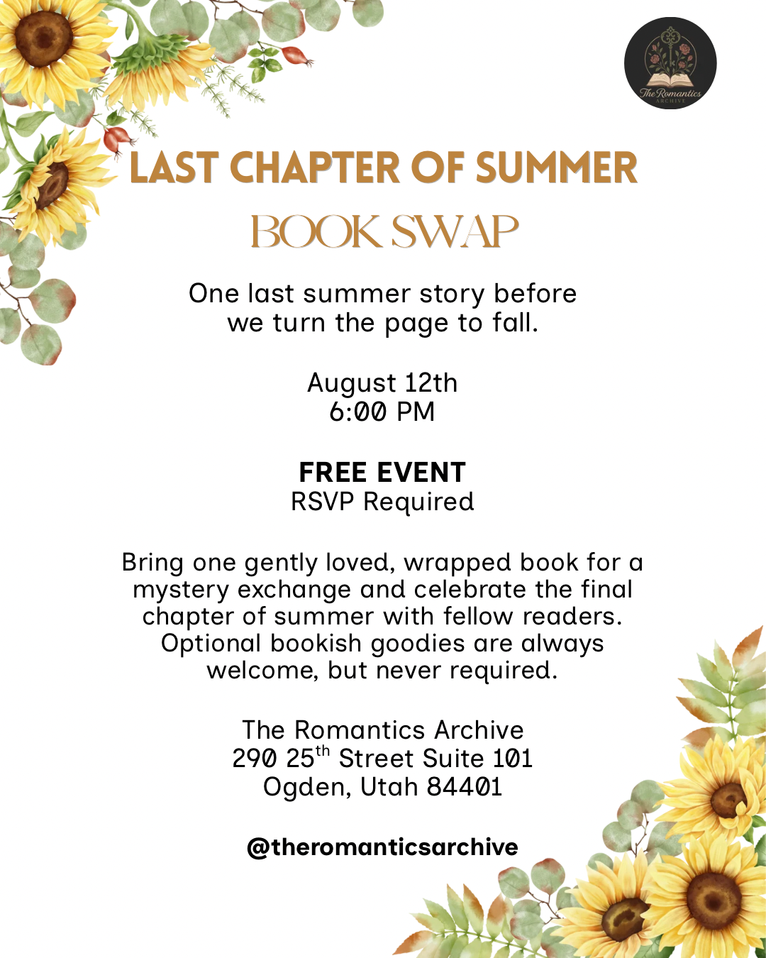 Last Chapter of Summer Book Swap
