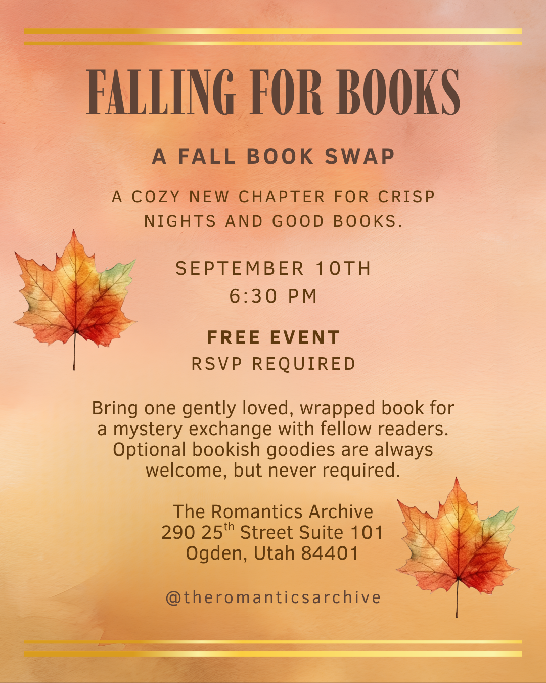 Falling for Books: A Fall Book Swap