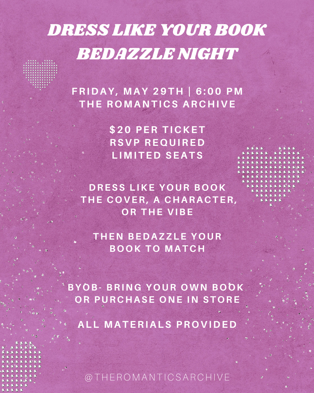 Dress Like Your Book: Bedazzle Night
