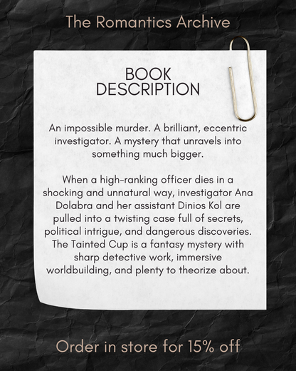 The Gentlemen's October Book Club: Tainted Cup