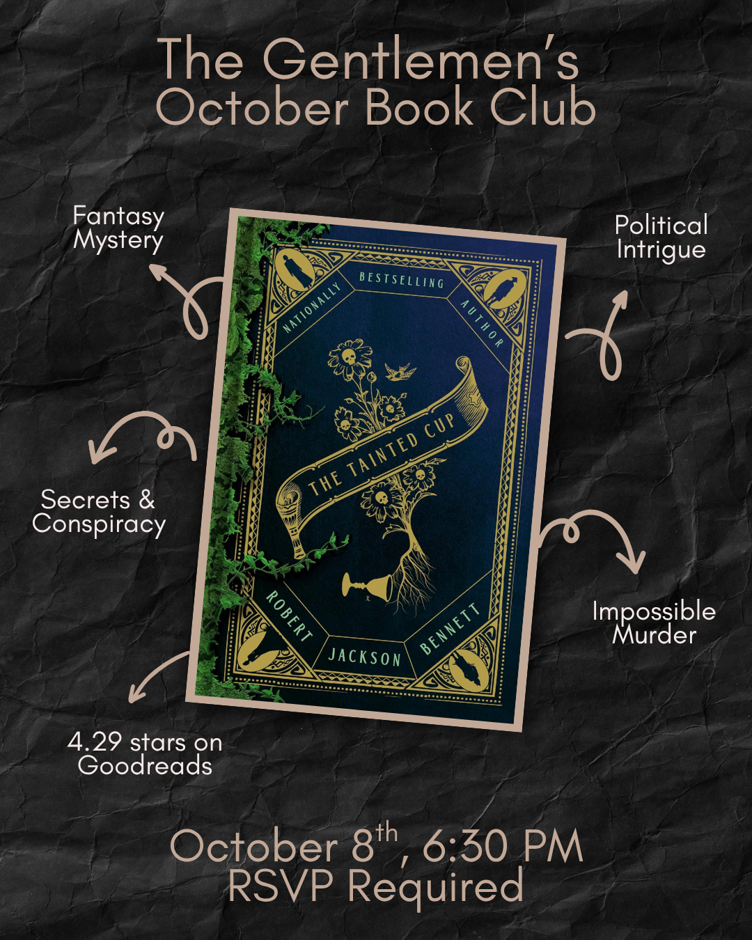 The Gentlemen's October Book Club: Tainted Cup