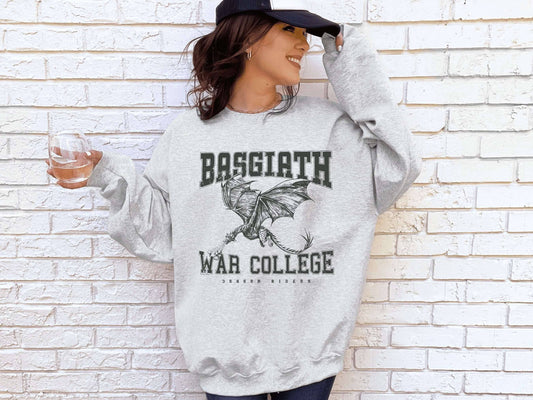 Basgiath War College Dragon Rider Ash Graphic Crew