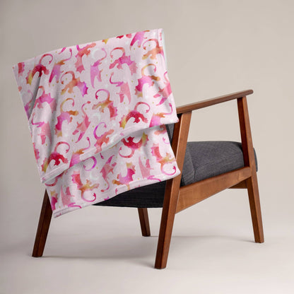 Pink Dragon Rider Blanket